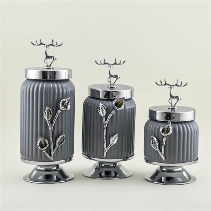 بانکه مدل کندی شیاردار کد PR099 مجموعه 3 عددی